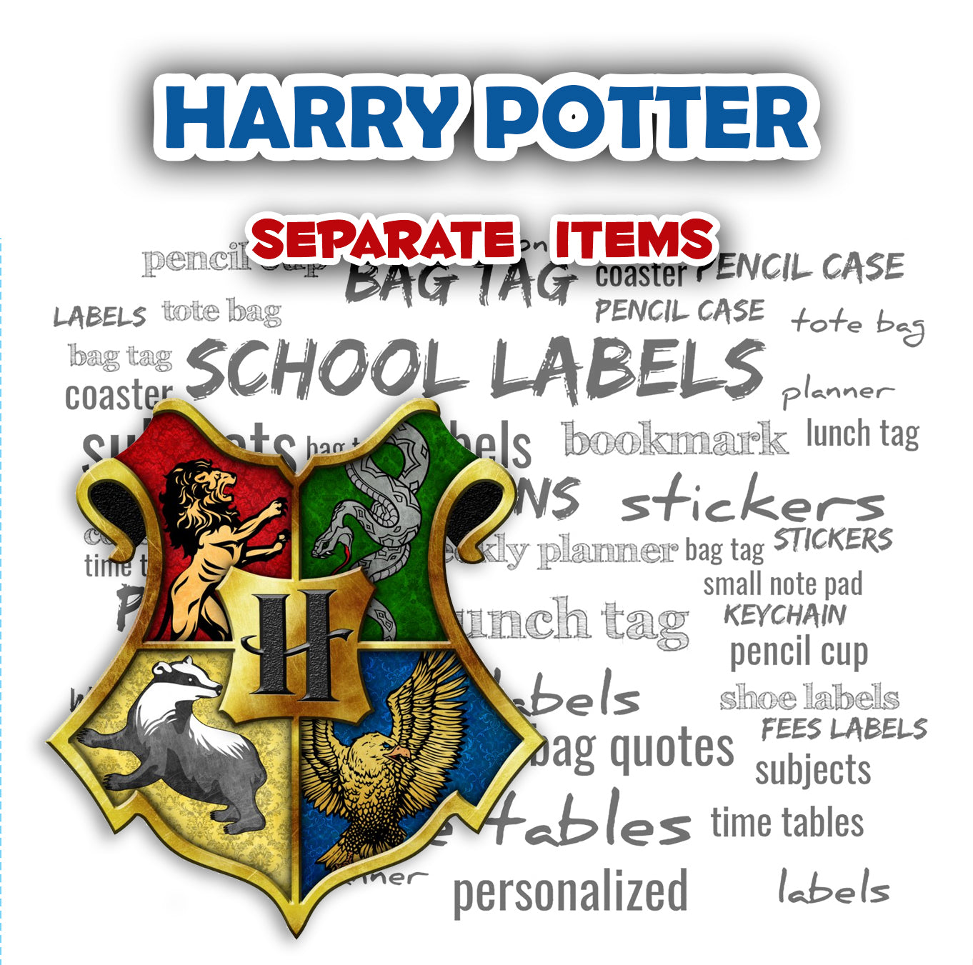 ""Harry Potter" Separate items