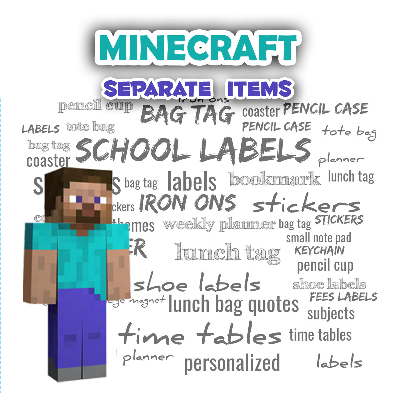 ""Minecraft" Separate items