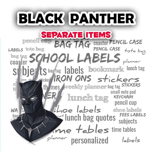 ""Black panther" Separate items