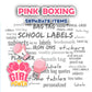 ""Pink boxing" Separate items