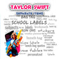 ""Taylor Swift" Separate items