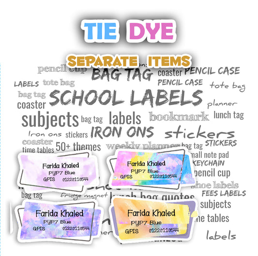 ""Tie Dye" Separate items