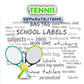 ""Tennis" Separate items