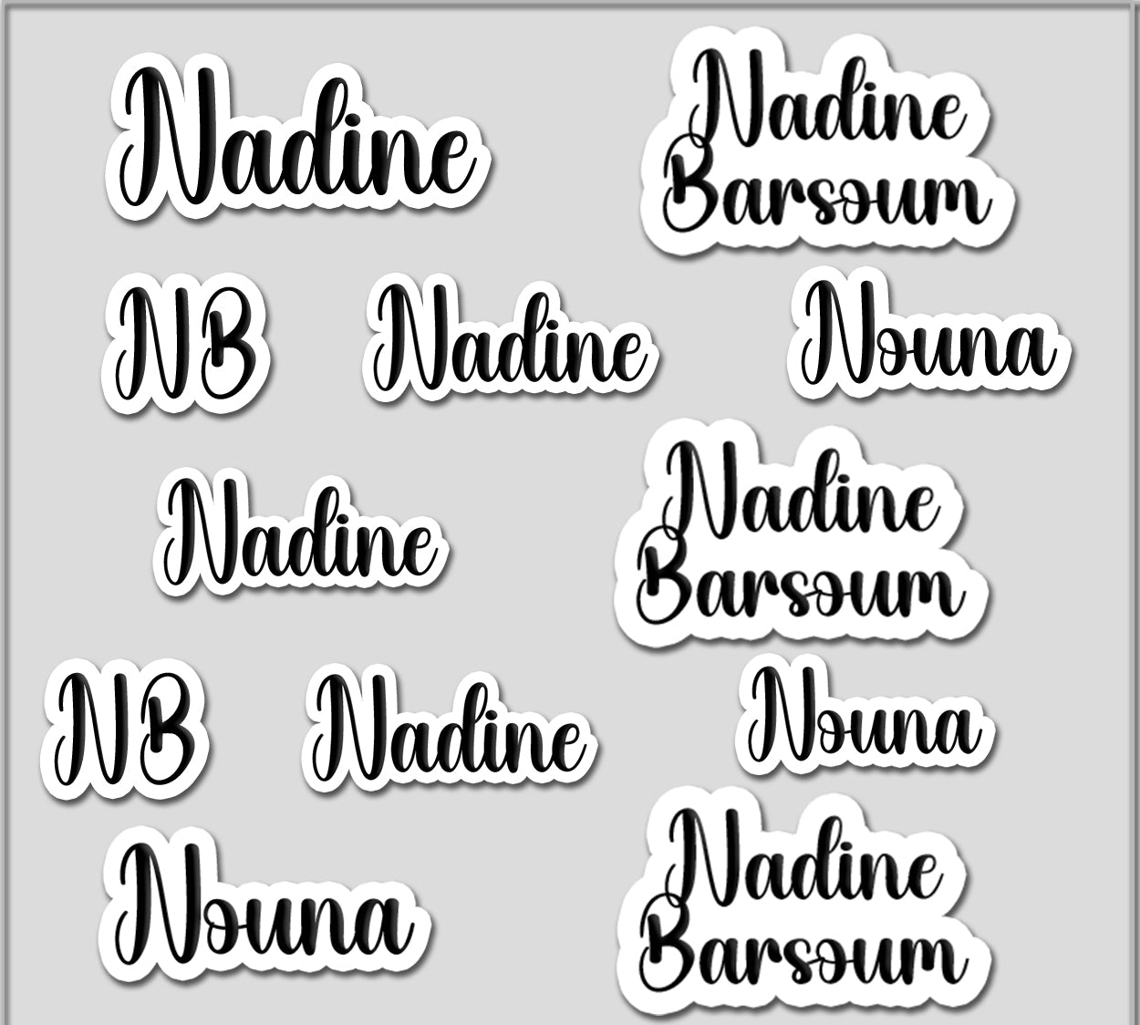 ""Name Cutout Creative Handmade"