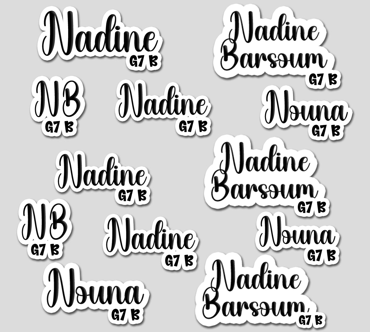 ""Name Cutout Creative Handmade"