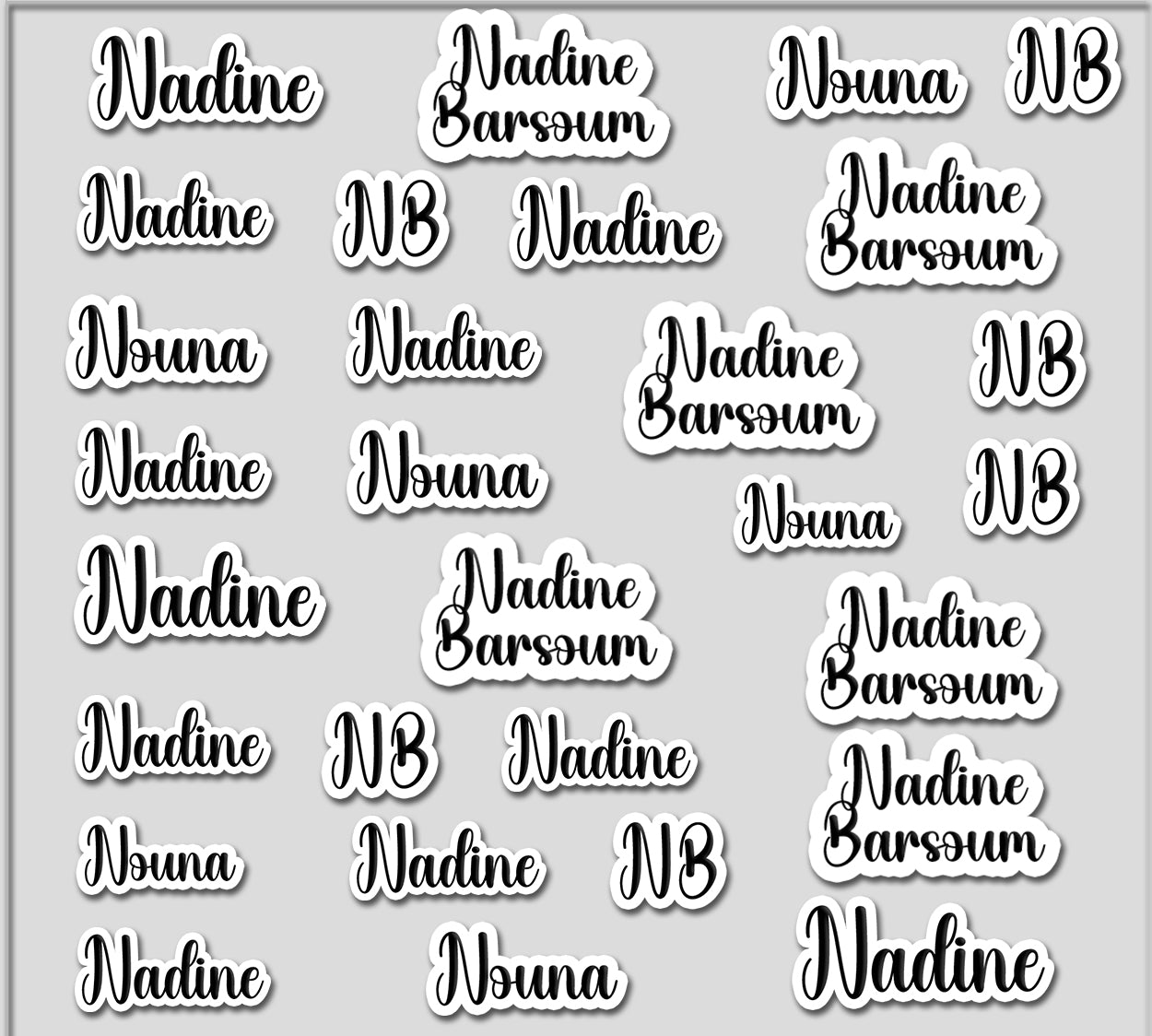 ""Name Cutout Creative Handmade"