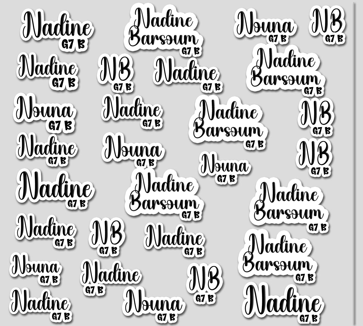 ""Name Cutout Creative Handmade"