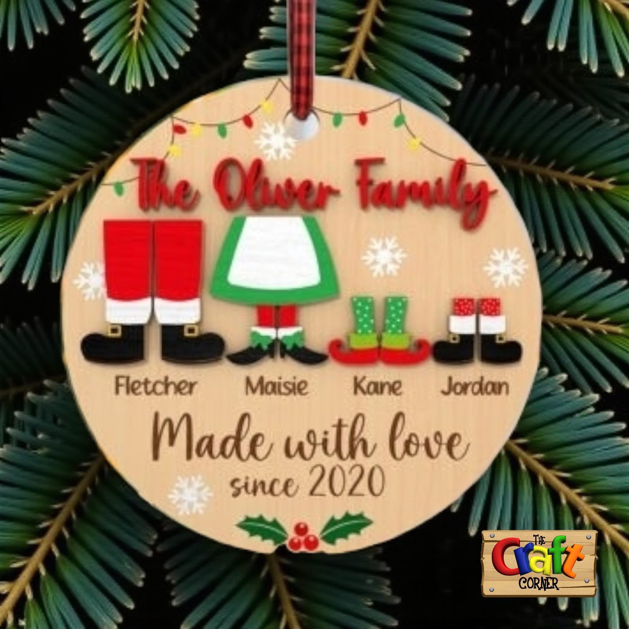 Christmas sign (Made with love family)