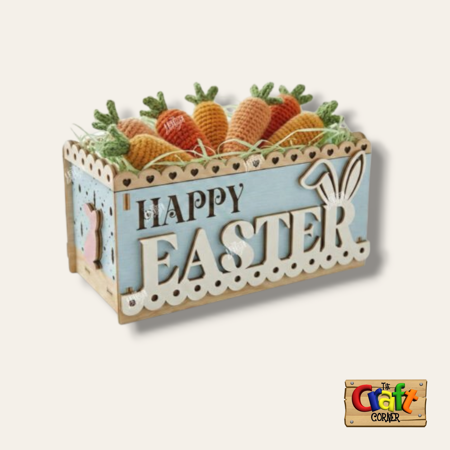 Easter egg wooden basket 8