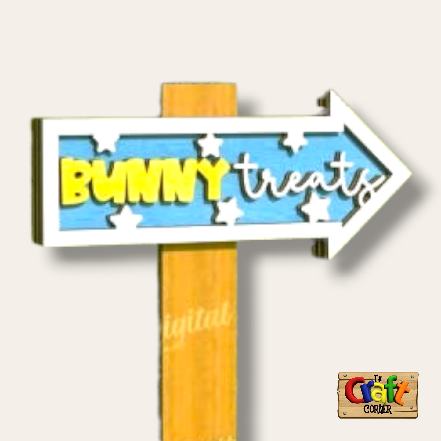 Easter garden sign (Bunny Treats)