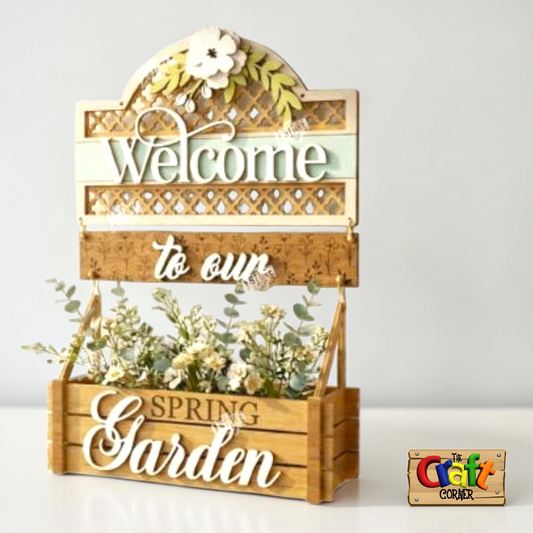 Easter Personalized wall art (Welcome to our Garden)