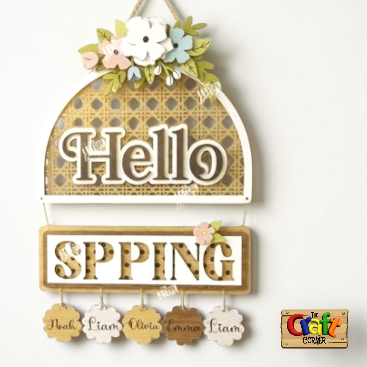 Easter Personalized wall art (Hello Spring)
