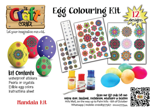 Egg colouring kit 3 (Mandala kit)