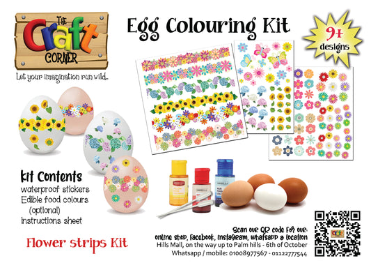 Egg colouring kit 5 (Flower strips)