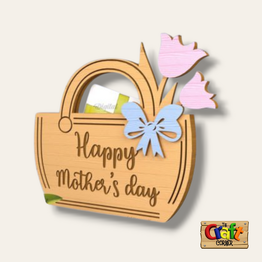 Gift card holder: Happy Mother's day bag