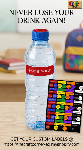 """Disposable waterbottle labels