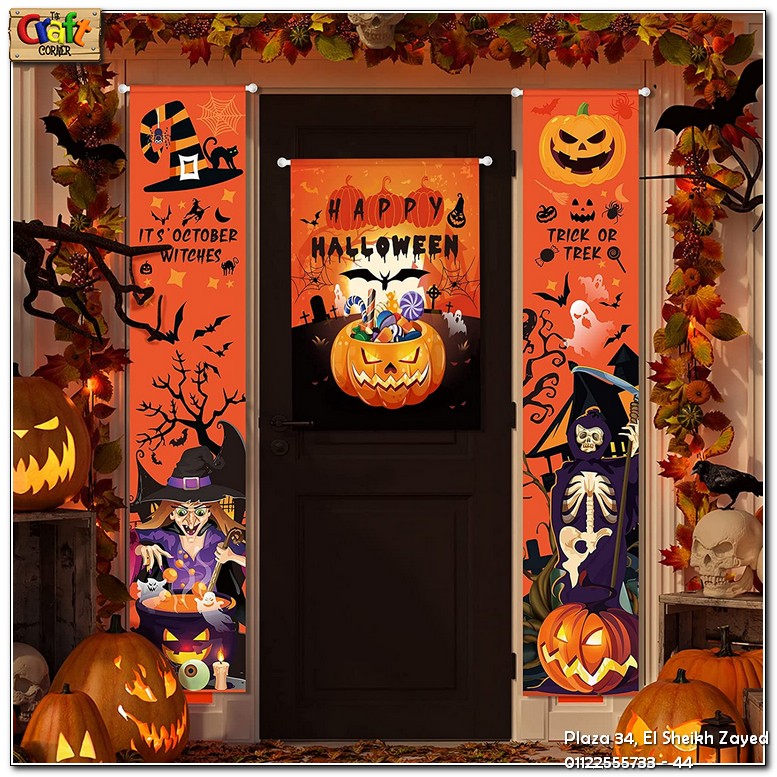 Halloween wall banners (October witches)