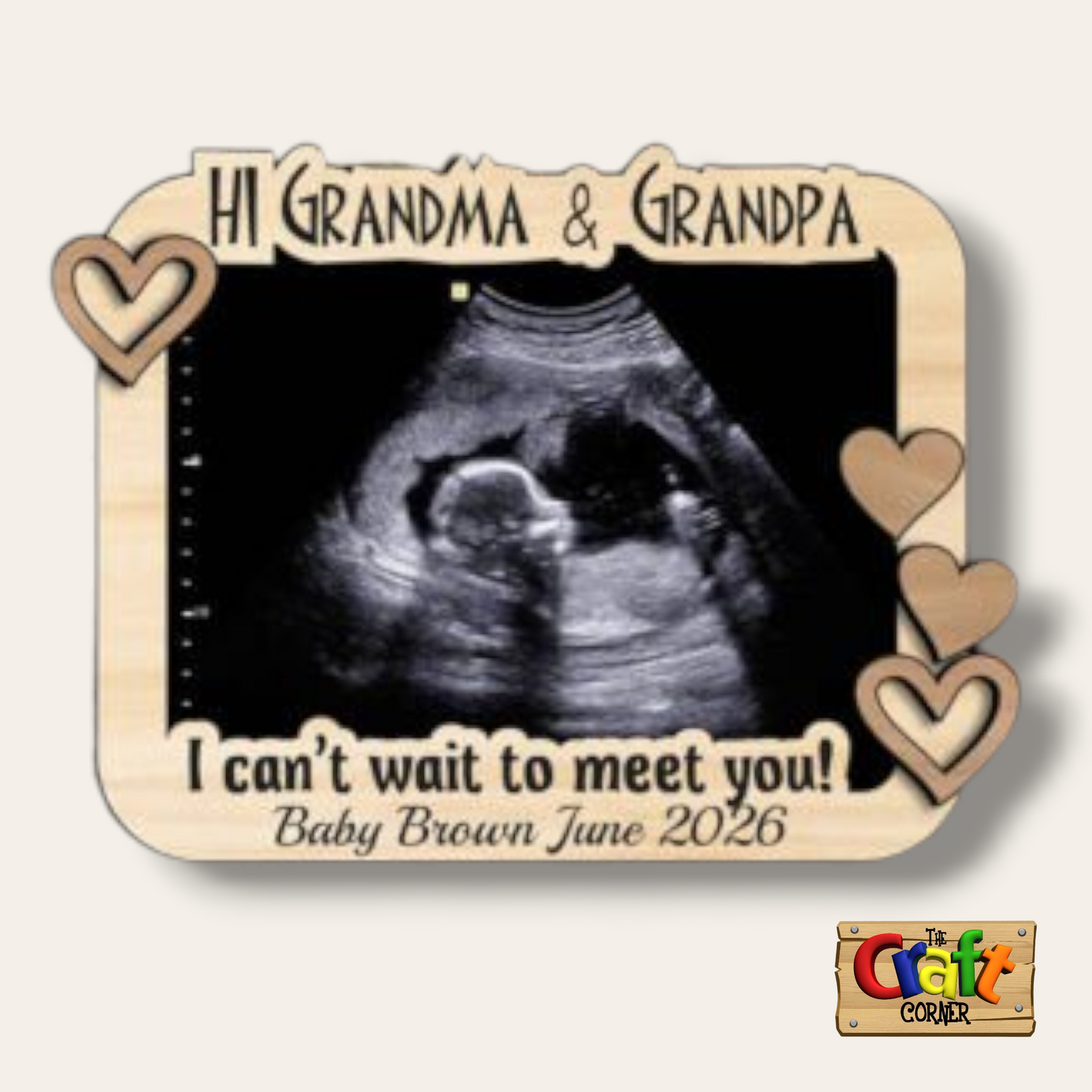 Frame: Grandma & Grandpa Can't wait to meet you