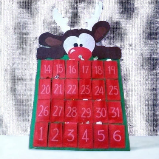 Felt Christmas Advent Calendar (Reindeer)