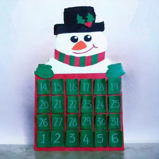 Felt Christmas Advent Calendar (Snowman)