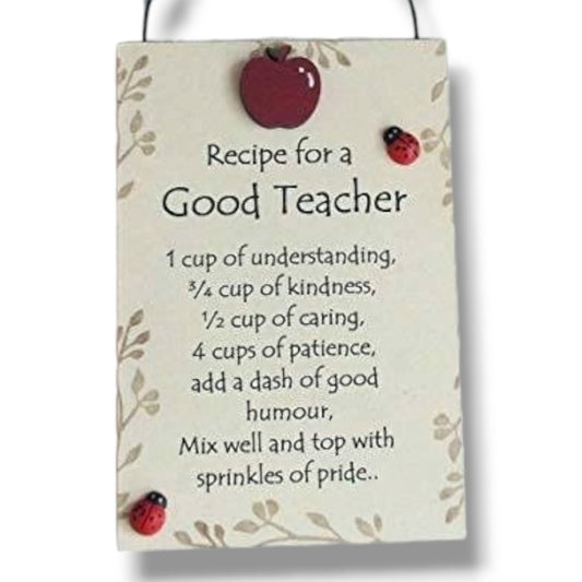 Recipe for a good teacher