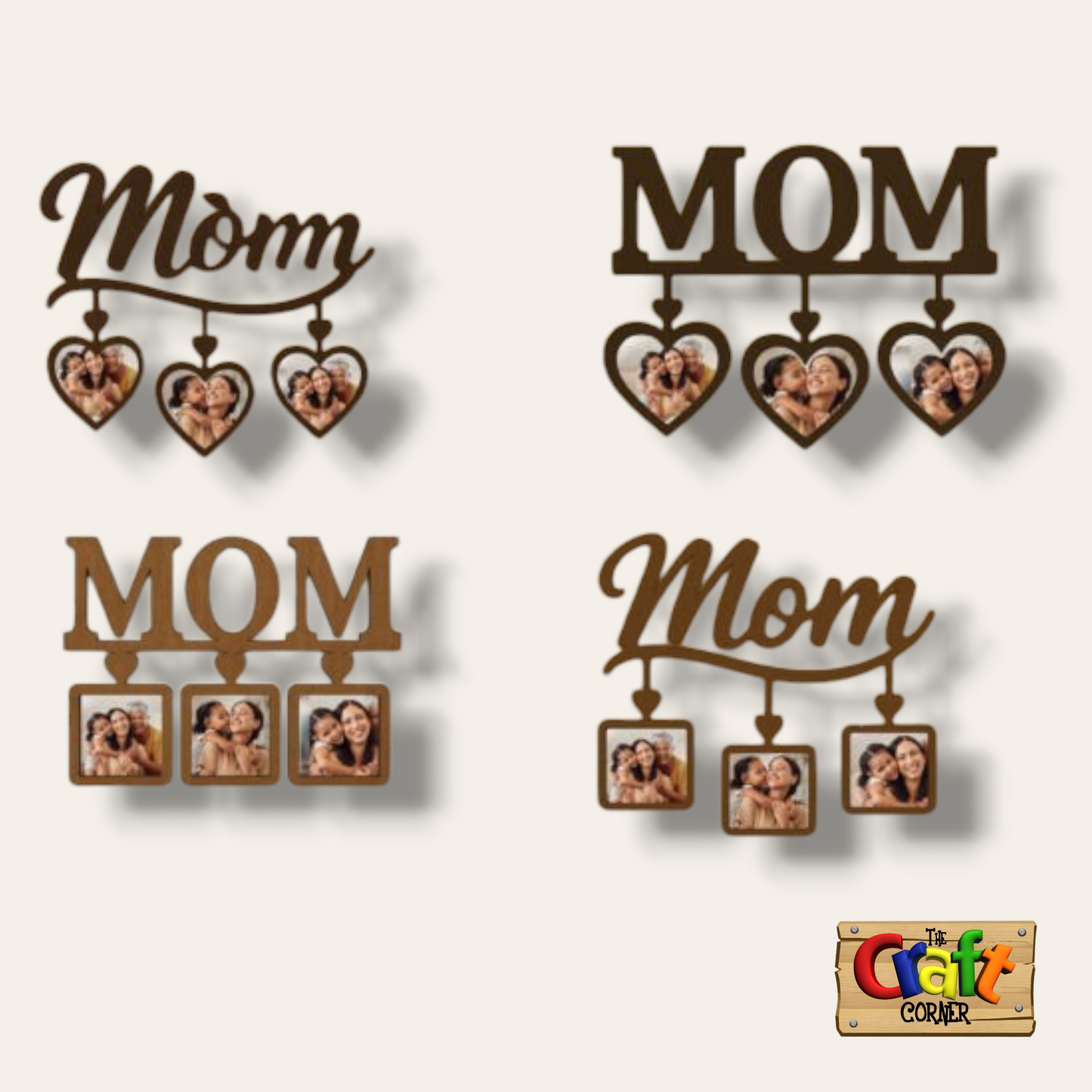 Frame: MOM dangling photo frames