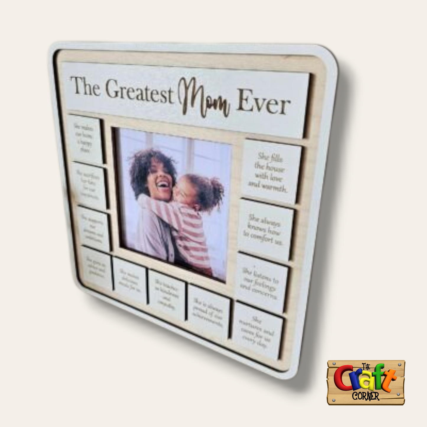 Board: Mother quotes and picture frame