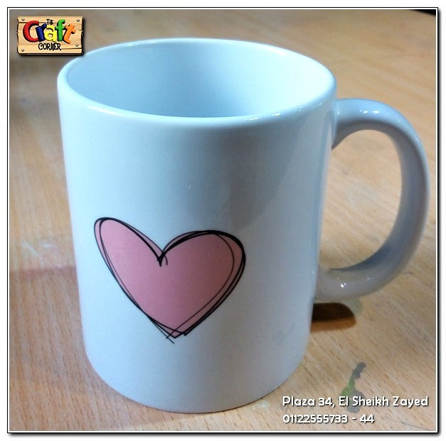 Mug "pink heart"