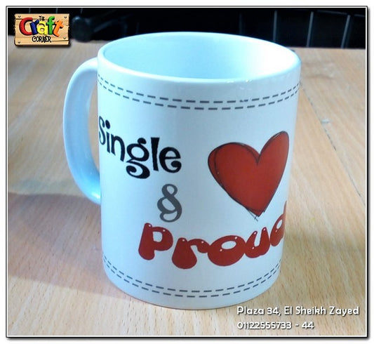 Mug "single and proud"