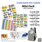 ""Caricature Personalized (Boys) Labels"