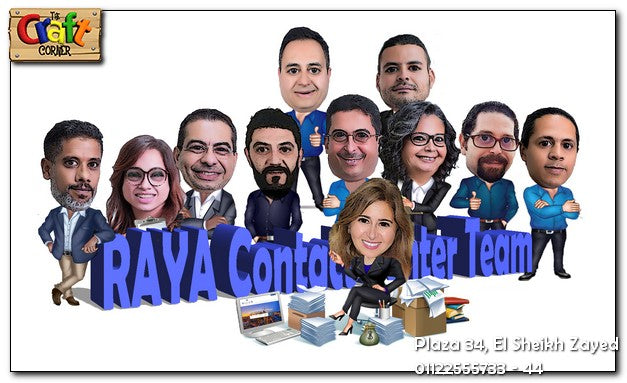 Caricature Wooden Stand Team 7