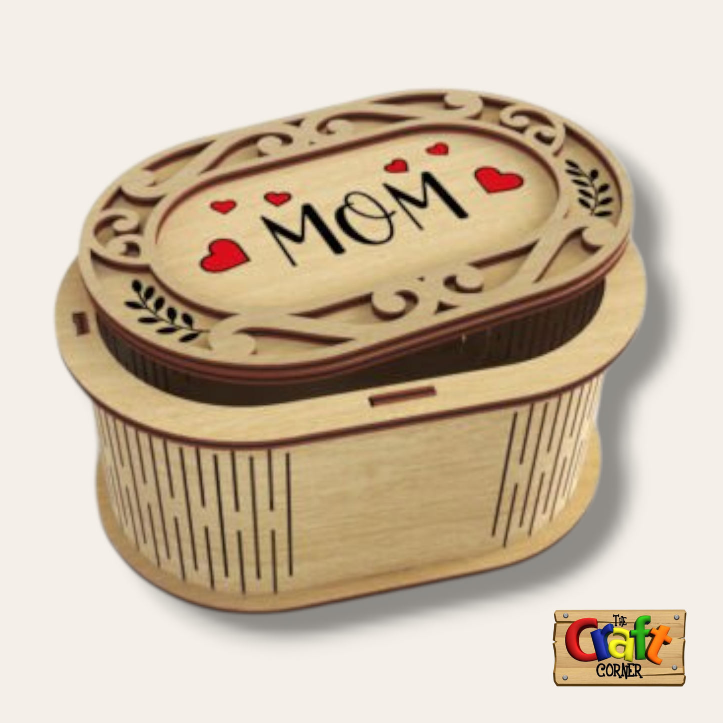 Box: Mum oval box
