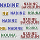 ""Name Cutout Stitches"