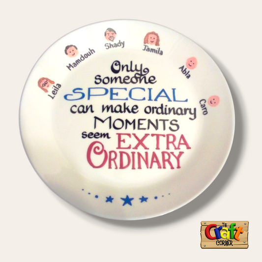 Plate: Hand painted decorative plate 007