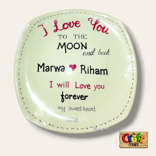 Plate: Hand painted decorative plate 009