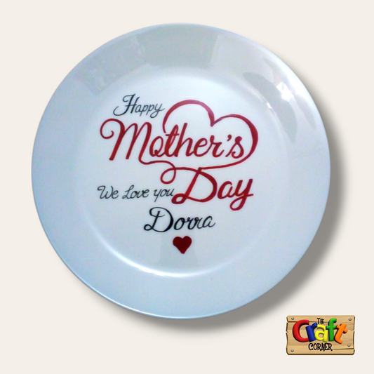Plate: Hand painted decorative plate 012