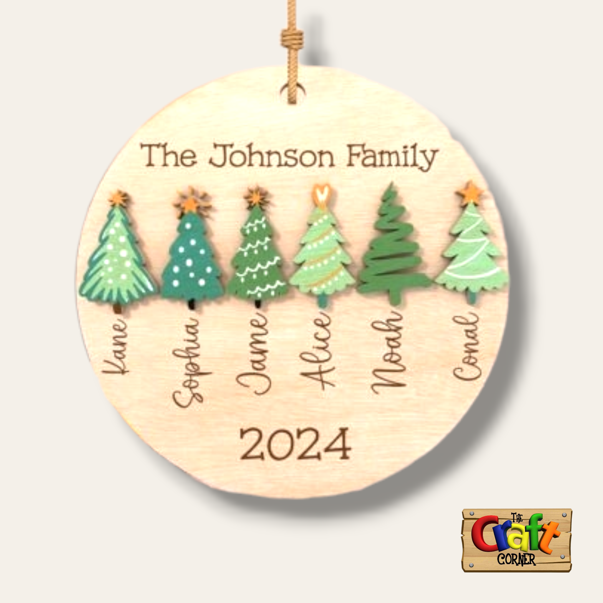 Christmas sign (The "Family" trees)