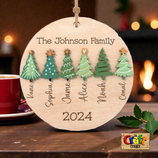 Christmas sign (The "Family" trees)