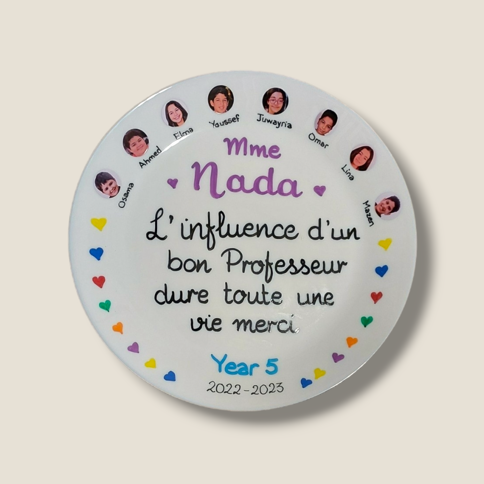 Real photo Sticker faces Class plates