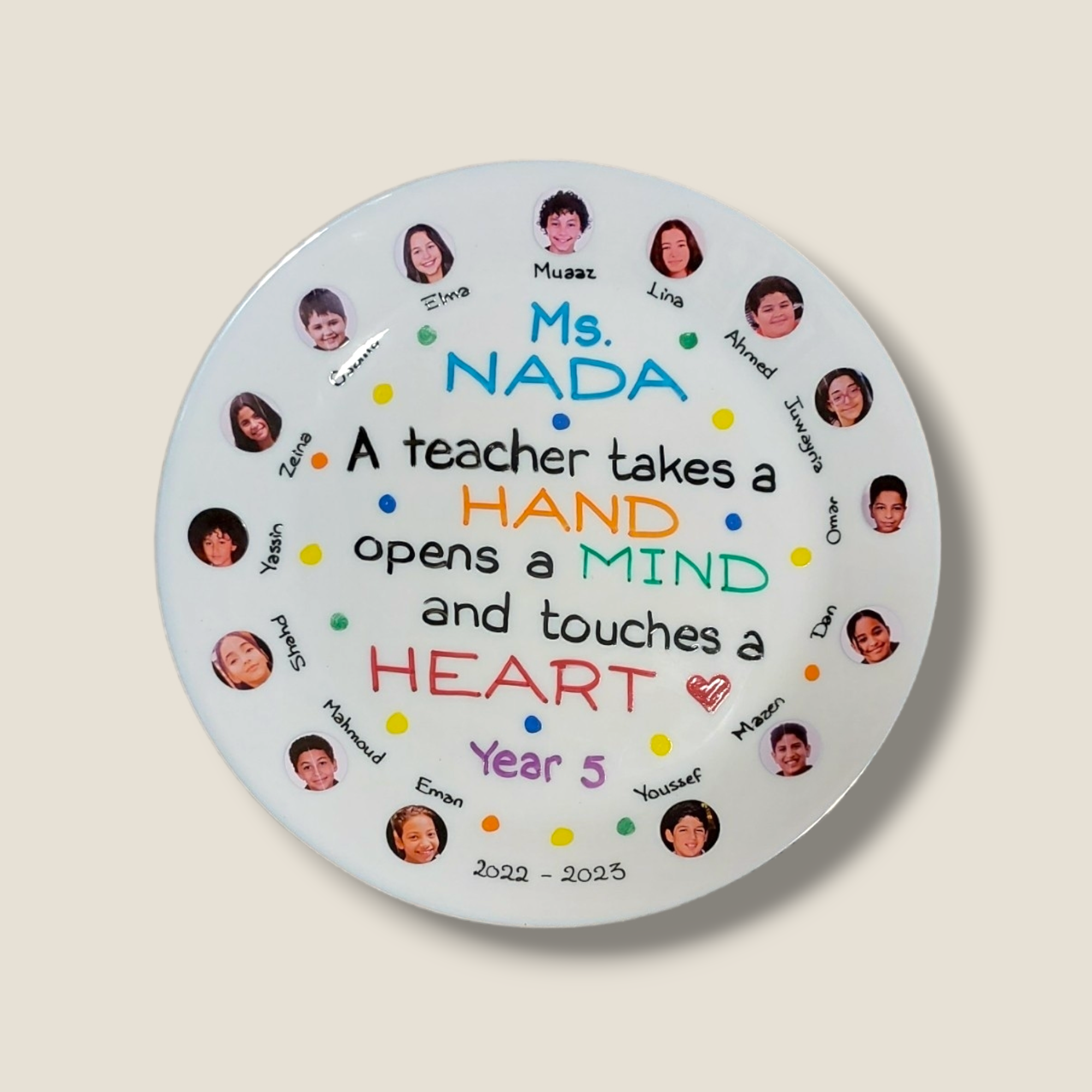 Real photo Sticker faces Class plates