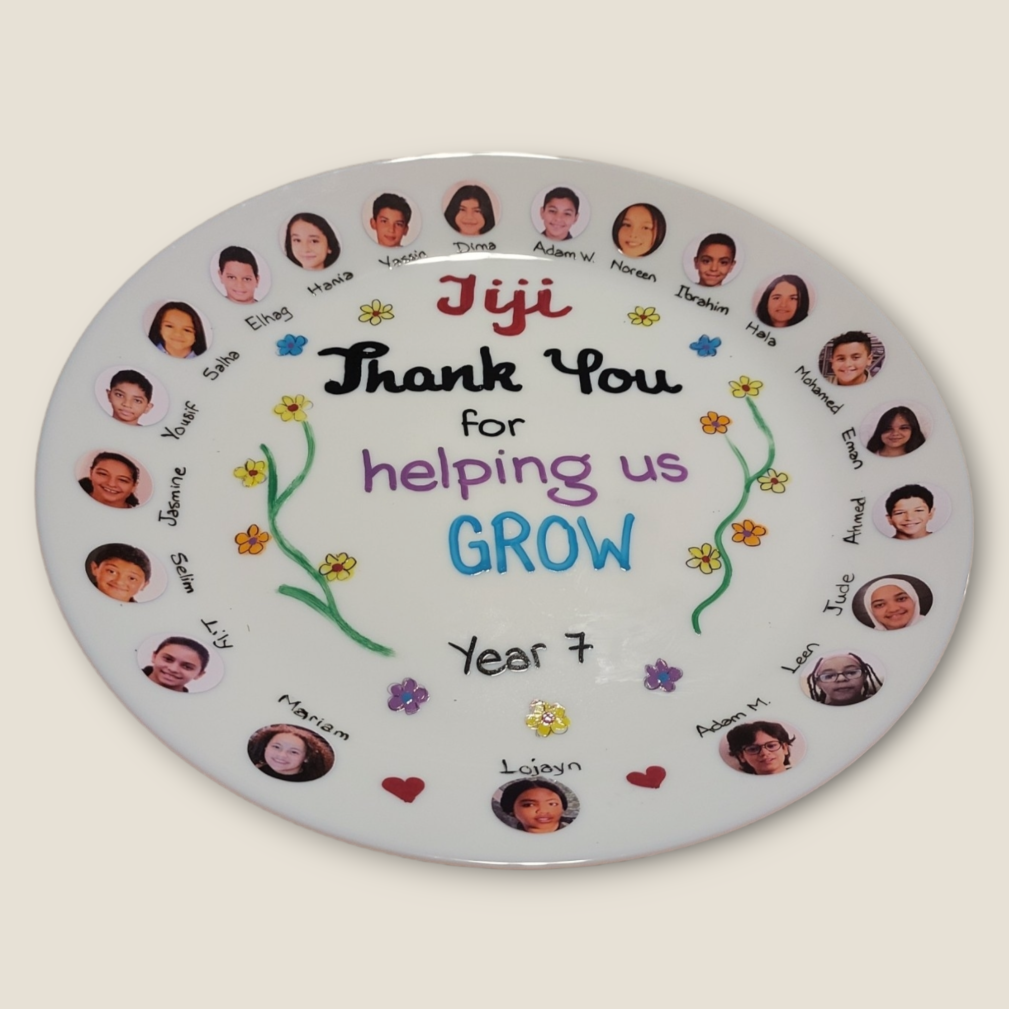 Real photo Sticker faces Class plates