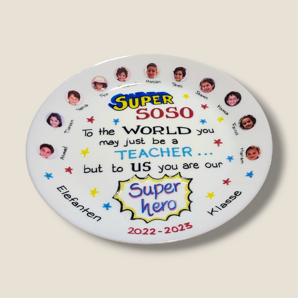 Real photo Sticker faces Class plates