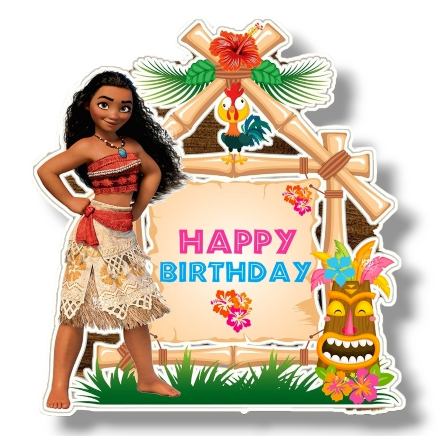 Cardboard topper (thin) "Moana"