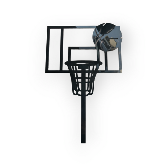 Acrylic topper (Black) "Basket ball stand"