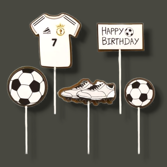 Cupcake toppers (cutout cardboard) "Football"