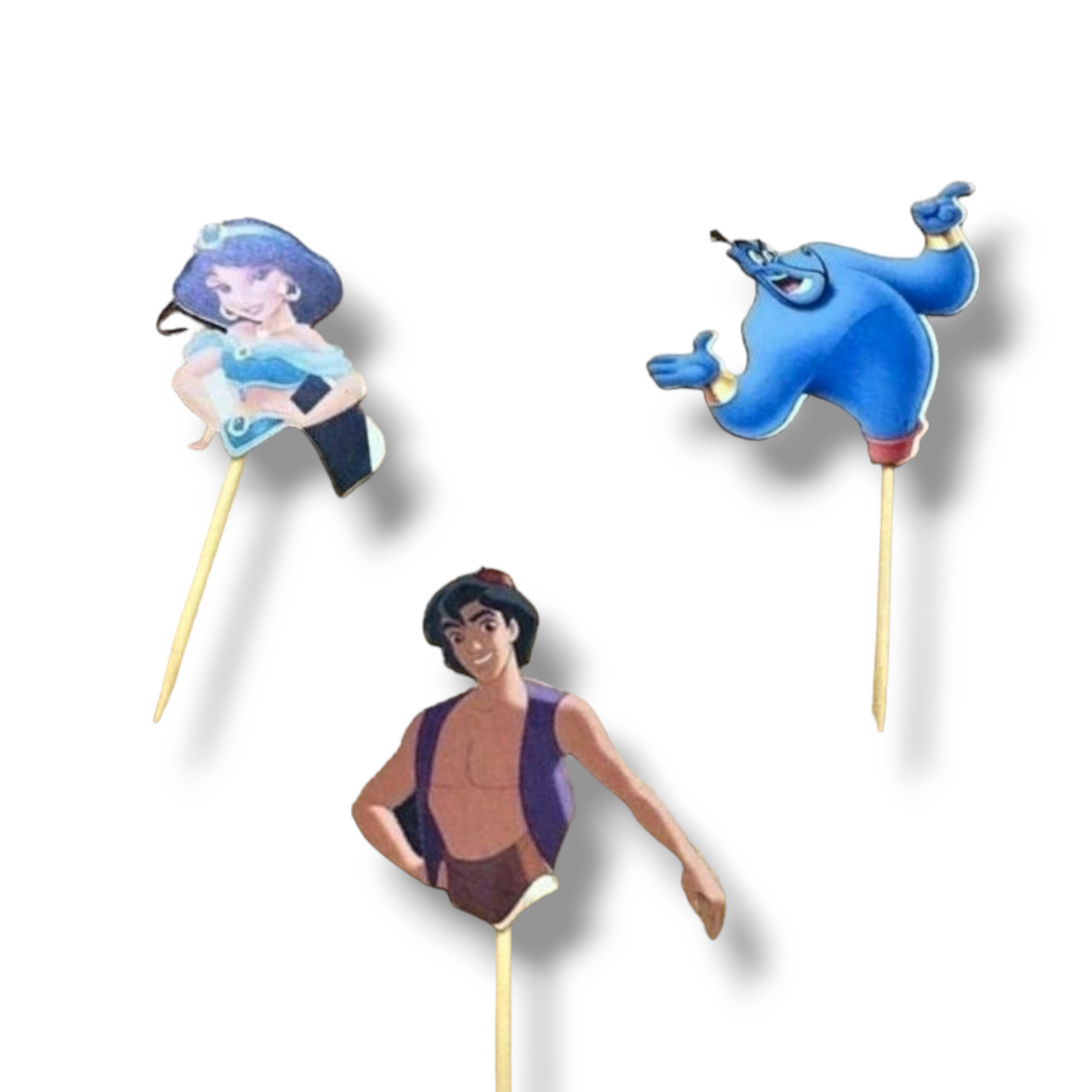 Cupcake toppers (cutout cardboard) "Aladdin"