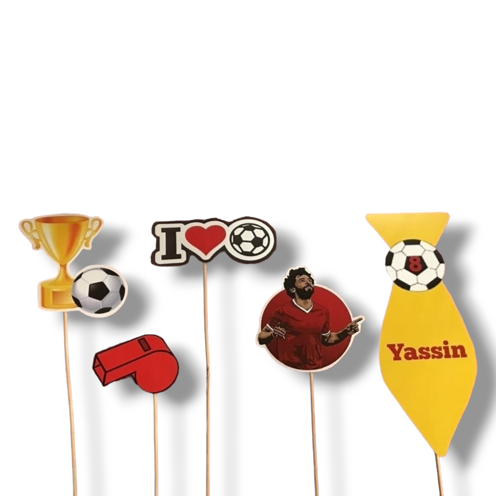 Cupcake toppers (cutout cardboard) "Football"
