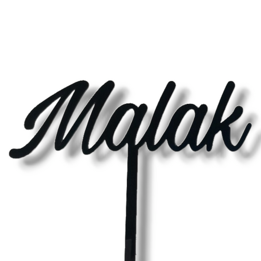 Acrylic topper (Black) "Name"