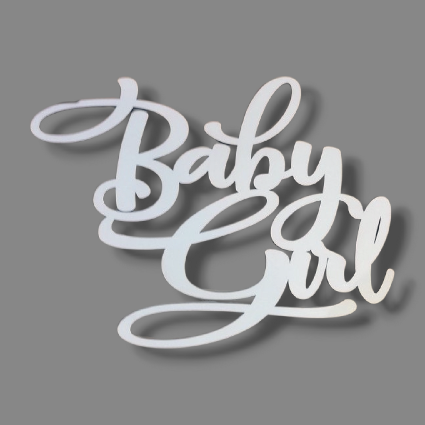 Cardboard topper (thick) "Baby girl"