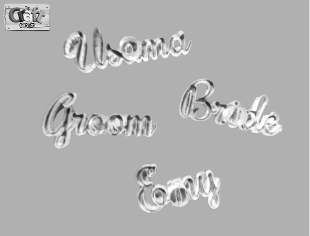 Acrylic stamp "Names"